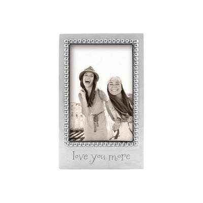 Mariposa LOVE YOU MORE Beaded 4" x 6" Frame Picture Frames Mariposa 
