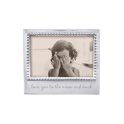 Mariposa LOVE YOU TO THE MOON AND BACK Beaded 4" x 6" Frame Picture Frames Mariposa 