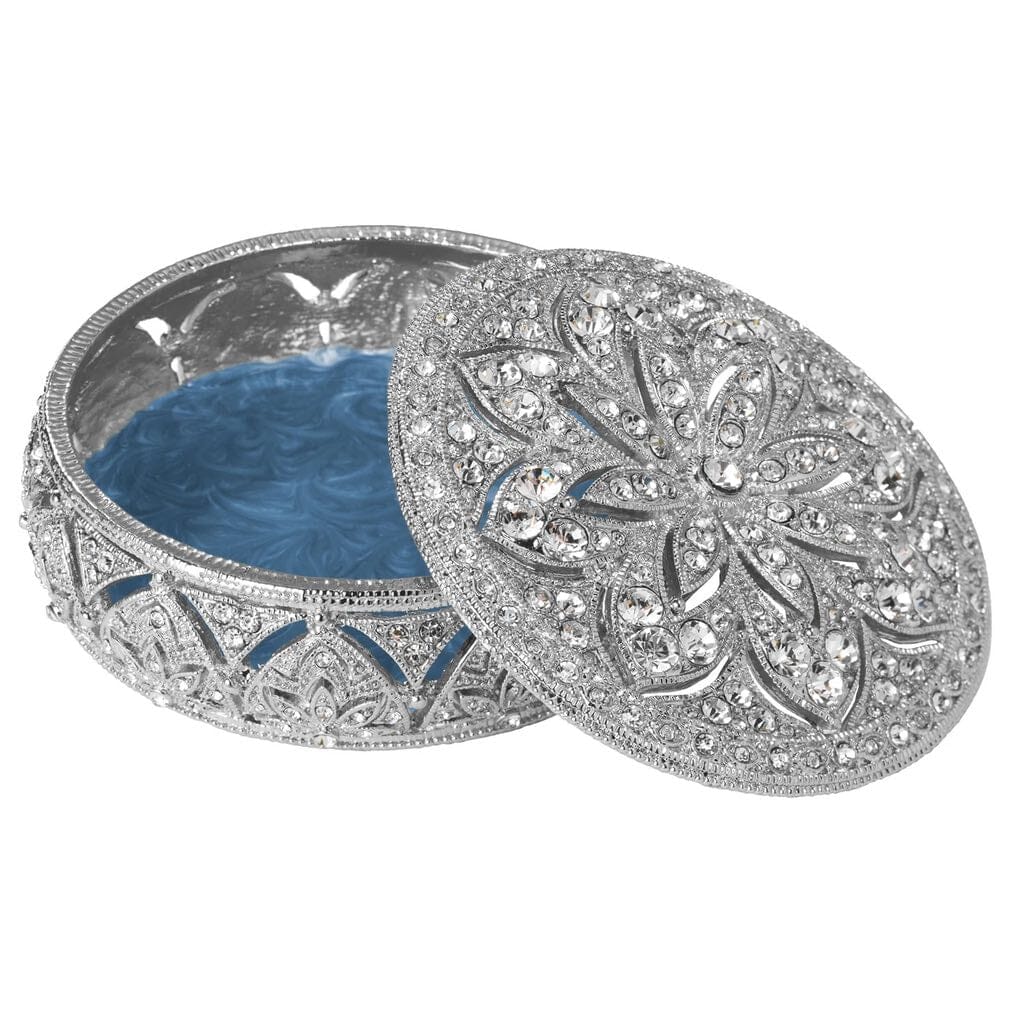 Olivia Riegel Silver Windsor Round Box Boxes Olivia Riegel 