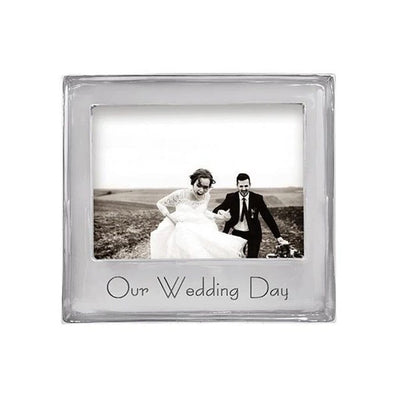 Mariposa OUR WEDDING DAY Signature 5" x 7" Frame Picture Frames Mariposa 
