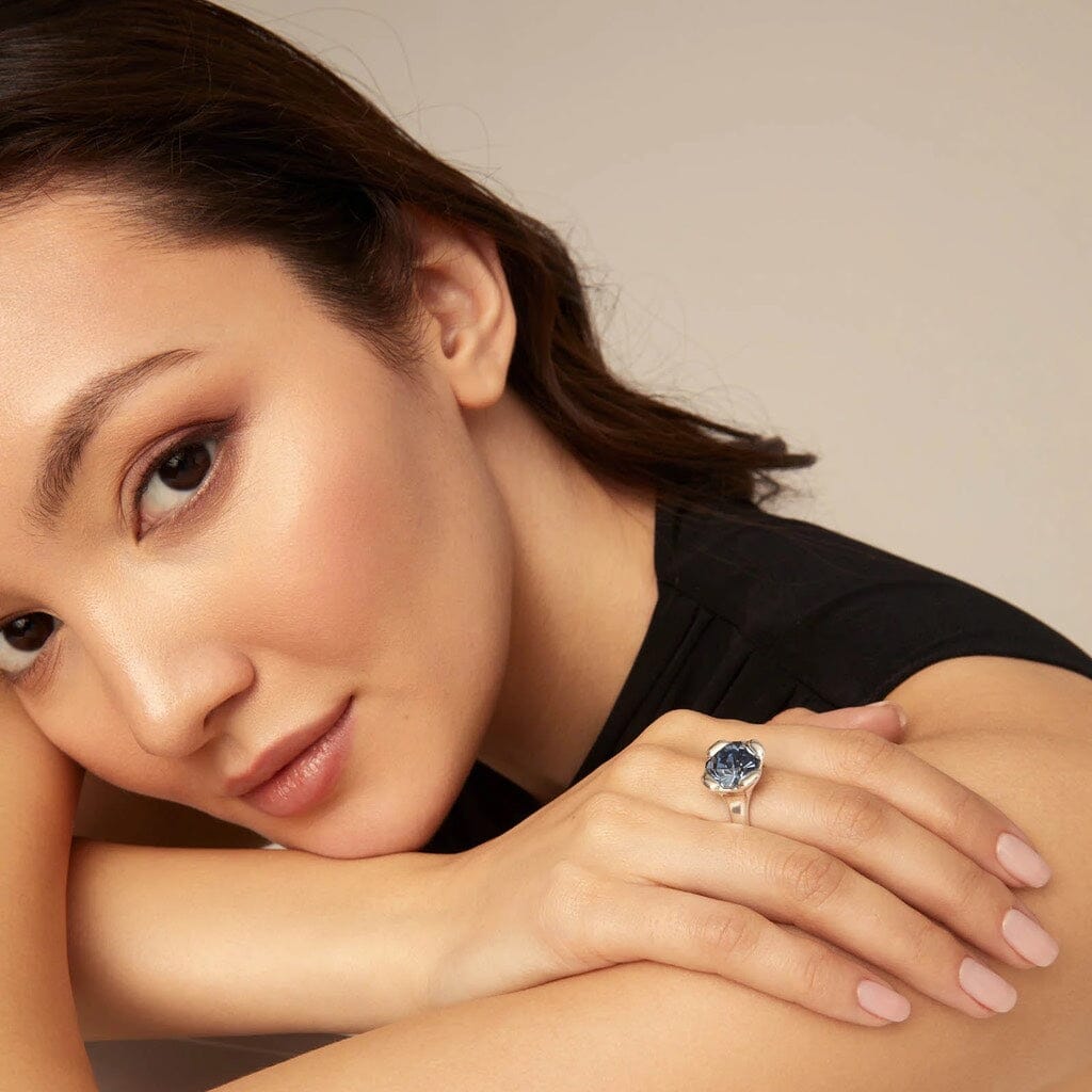 UNOde50 Rock n´ Blue Ring Silver Rings UNOde50 