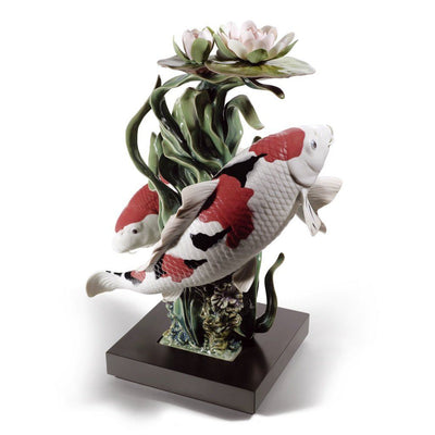 Lladro Porcelain Koi Figurine LE 2000 Figurines Lladro 