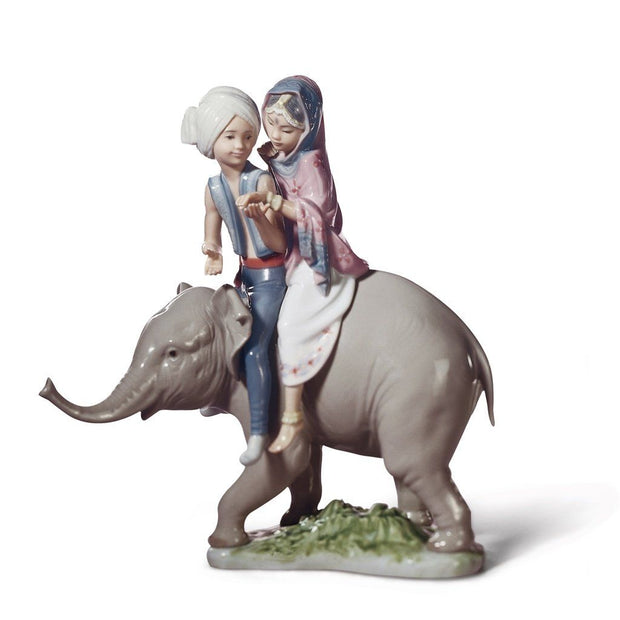 Lladro Porcelain Hindu Children Figurine Figurines Lladro 