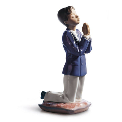 Lladro Porcelain Communion Prayer Figurine Boy Figurines Lladro 