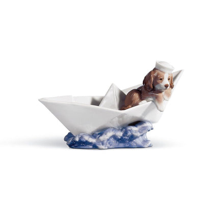 Lladro Porcelain Little Stowaway Figurine Figurines Lladro 