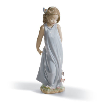 Lladro Porcelain Friend Of The Butterflies Figurine Figurines Lladro 