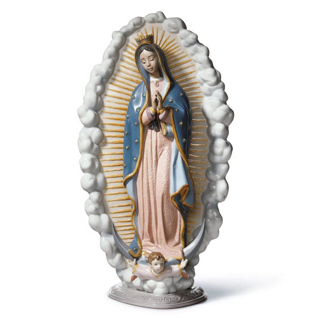 Lladro Porcelain Our Lady Of Guadalupe Figurine Figurines Lladro 