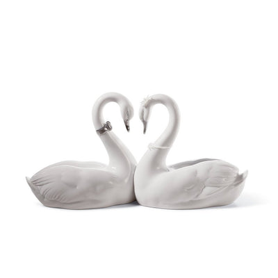 Lladro Porcelain Endless Love Figurine Silver Luster Figurines Lladro 