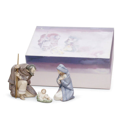 Lladro Porcelain Silent Night Nativity Set Figurines Lladro 