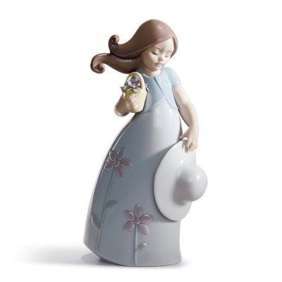 Lladro Porcelain Little Violet Figurine Figurines Lladro 