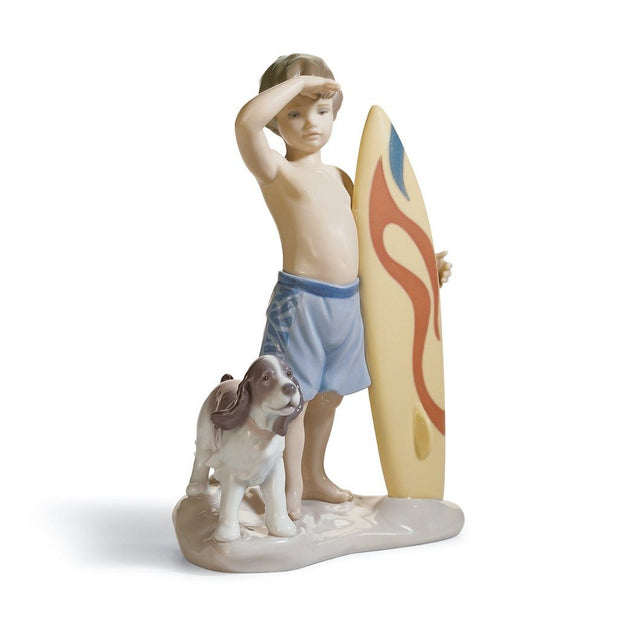Lladro Porcelain Surf's Up Figurine Figurines Lladro 