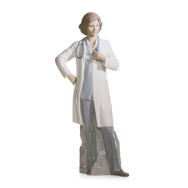 Lladro Porcelain Female Doctor Figurine Figurines Lladro 
