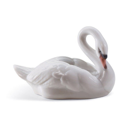 Lladro Porcelain Elegant Swan Figurine Figurines Lladro 