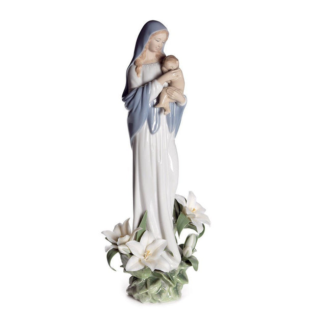 Lladro Porcelain Madonna Of The Flowers Figurine Figurines Lladro 