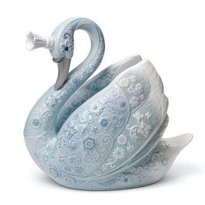 Lladro Porcelain The Swan Princess Figurine Figurines Lladro 