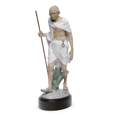 Lladro Porcelain Mahatma Gandhi Figurine Figurines Lladro 