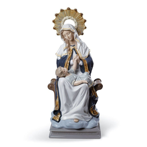 Lladro Porcelain Our Lady Of Divine Providence Figurine Figurines Lladro 