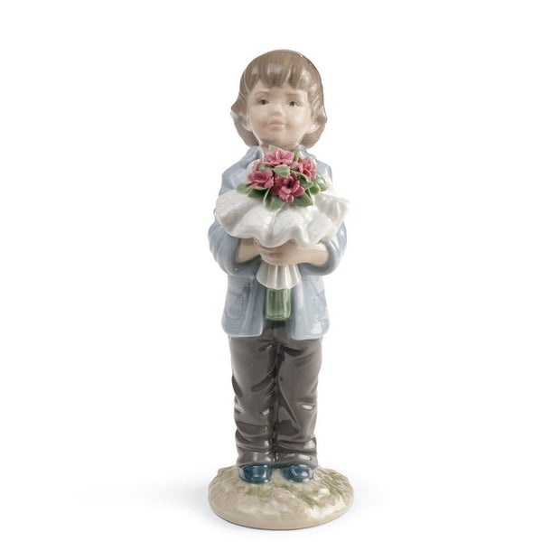 Lladro Porcelain You Deserve The Best Figurine Boy Figurines Lladro 