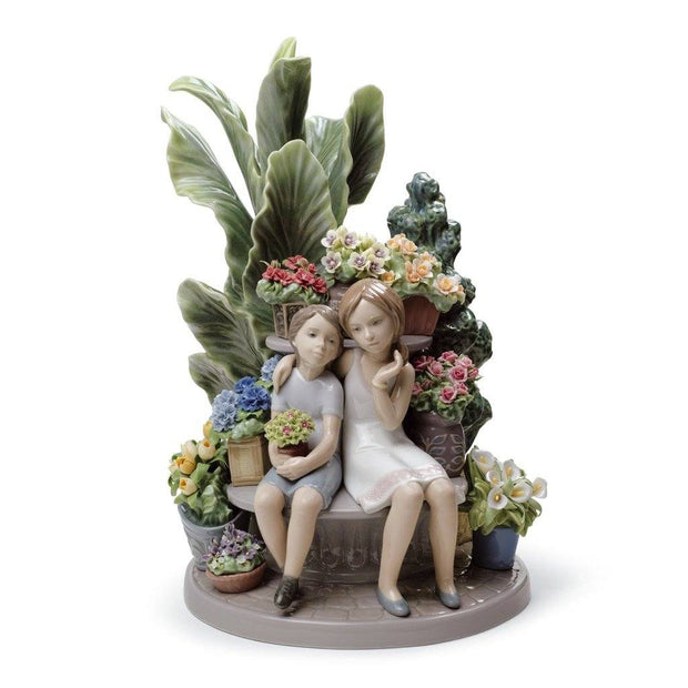 Lladro Porcelain Secrets In The Park Figurine LE 3000 Figurines Lladro 