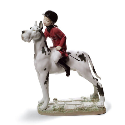 Lladro Porcelain Giddy Up Doggy Figurine Figurines Lladro 
