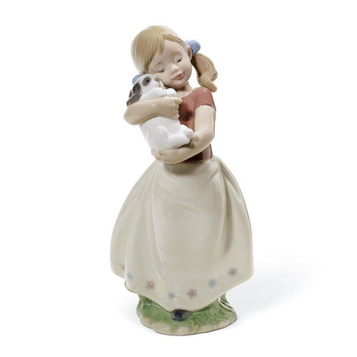 Lladro Porcelain My Sweet Little Puppy Figurine Figurines Lladro 