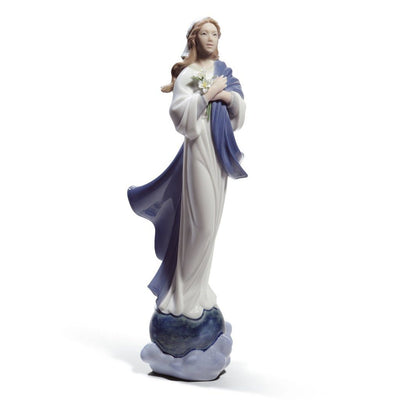 Lladro Porcelain Blessed Virgin Mary Figurine Figurines Lladro 