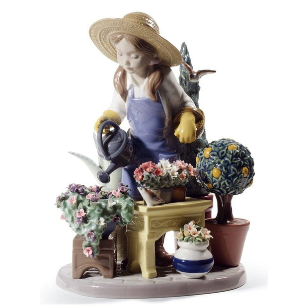 Lladro Porcelain In My Garden Figurine Figurines Lladro 
