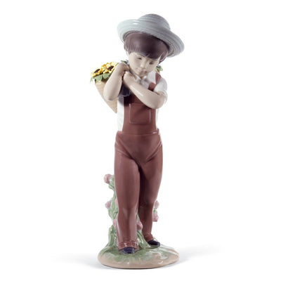 Lladro Porcelain Gathering Flowers Figurine 60th Anniversary Figurines Lladro 