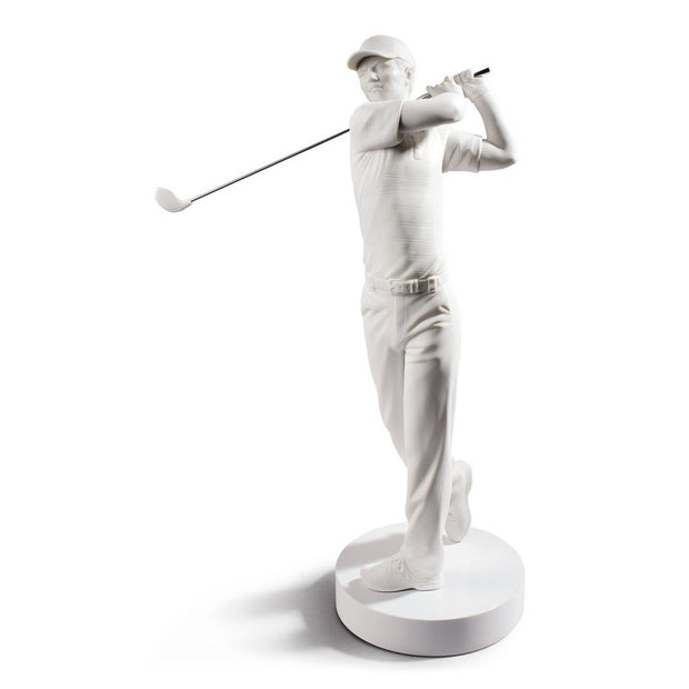 Lladro Porcelain Golf Champion Figurine White Figurines Lladro 