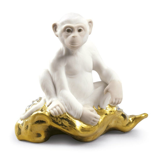 Lladro Porcelain The Monkey Figurine Mini Figurines Lladro 