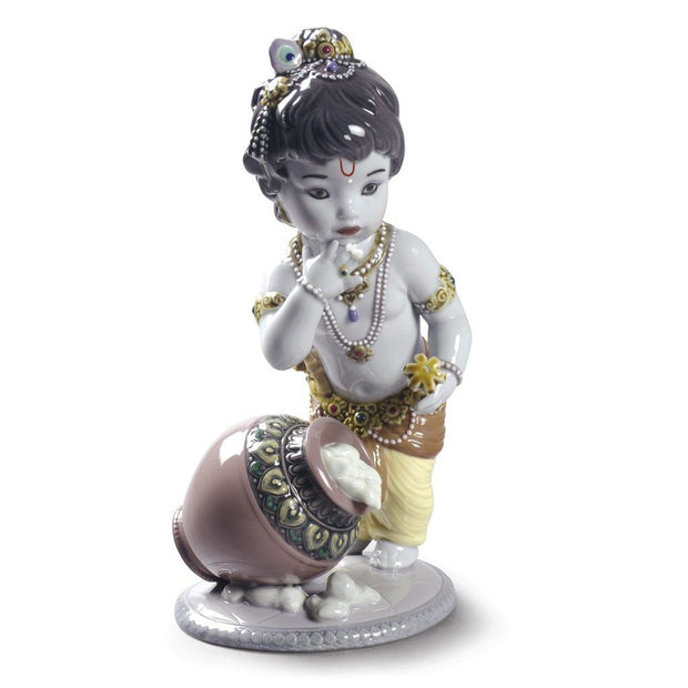Lladro Porcelain Krishna Butterthief Figurine Figurines Lladro 