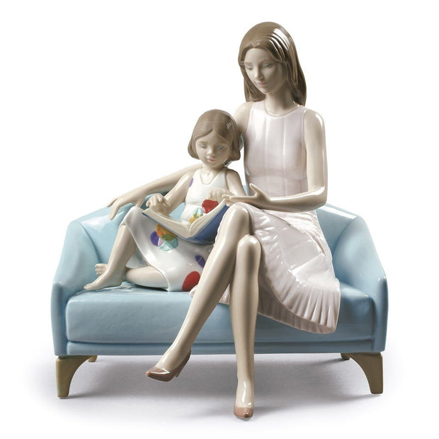 Lladro Porcelain Our Reading Moment Figurine Figurines Lladro 