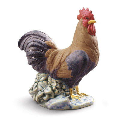 Lladro Porcelain The Rooster Figurine Mini Figurines Lladro 