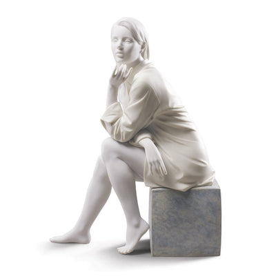 Lladro Porcelain In My Thoughts Figurine Figurines Lladro 