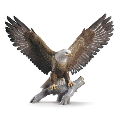 Lladro Porcelain Freedom Eagle Figurine Figurines Lladro 