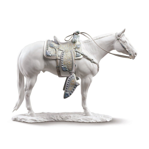 Lladro Porcelain White Quarter Horse Figurine Figurines Lladro 