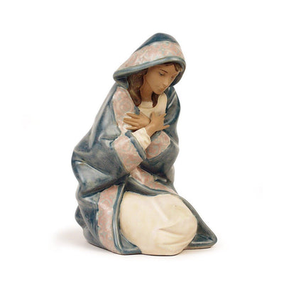 Lladro Porcelain Mary Figurine Gres Finish Figurines Lladro 