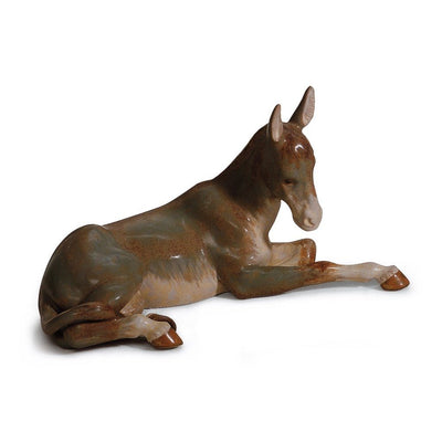 Lladro Porcelain Donkey Figurine Gres Finish Figurines Lladro 