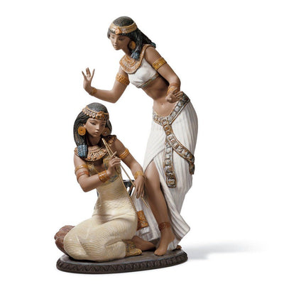 Lladro Porcelain Dancers From The Nile Figurine Gres Finish Figurines Lladro 