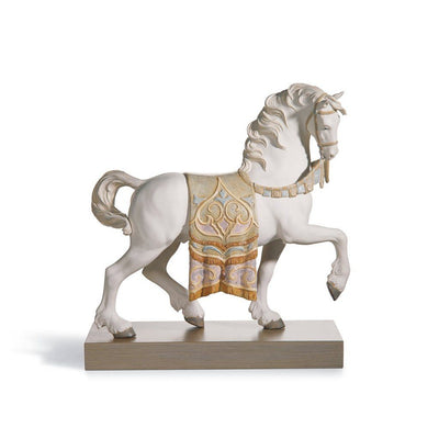 Lladro Porcelain A Regal Steed Figurine Figurines Lladro 