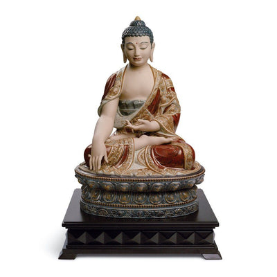 Lladro Porcelain Shakyamuni Buddha, Earth Figurine Gres Finish LE 1000 Figurines Lladro 