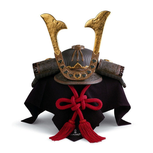 Lladro Porcelain Samurai Helmet Figurine LE 3500 Figurines Lladro 