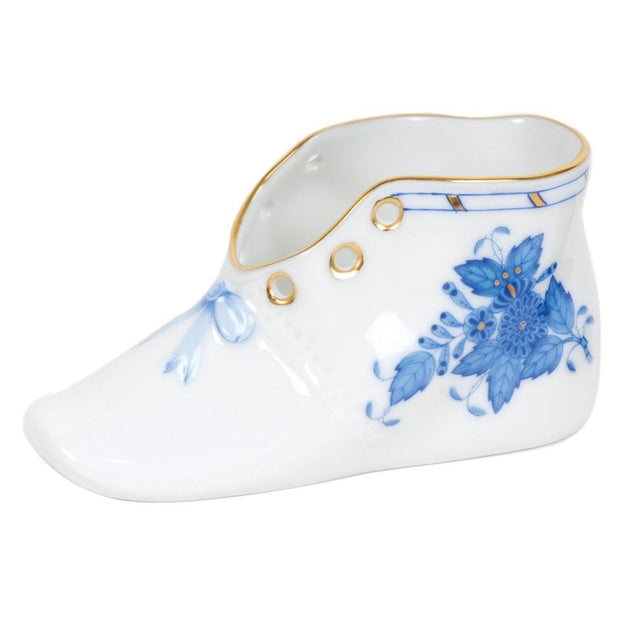 Herend Baby Shoe Figurines Herend Chinese Bouquet Blue 