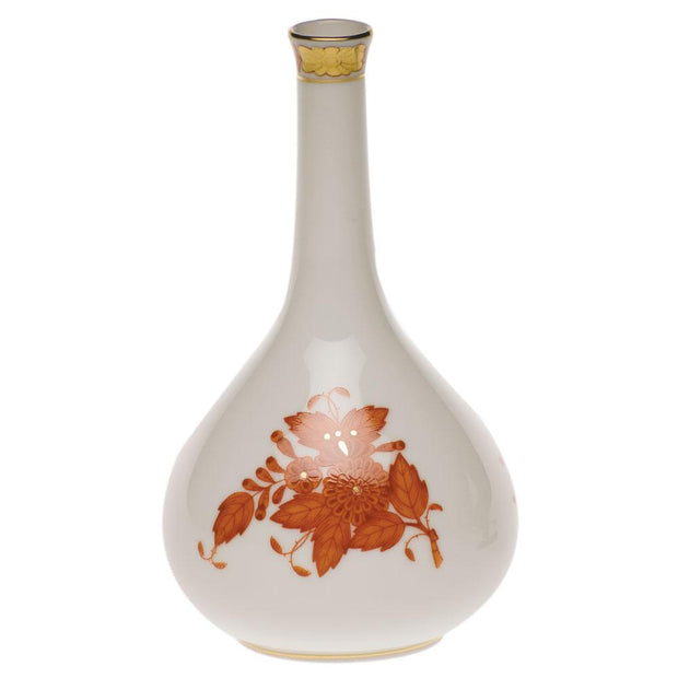 Herend Medium Bud Vase Figurines Herend Chinese Bouquet Rust 