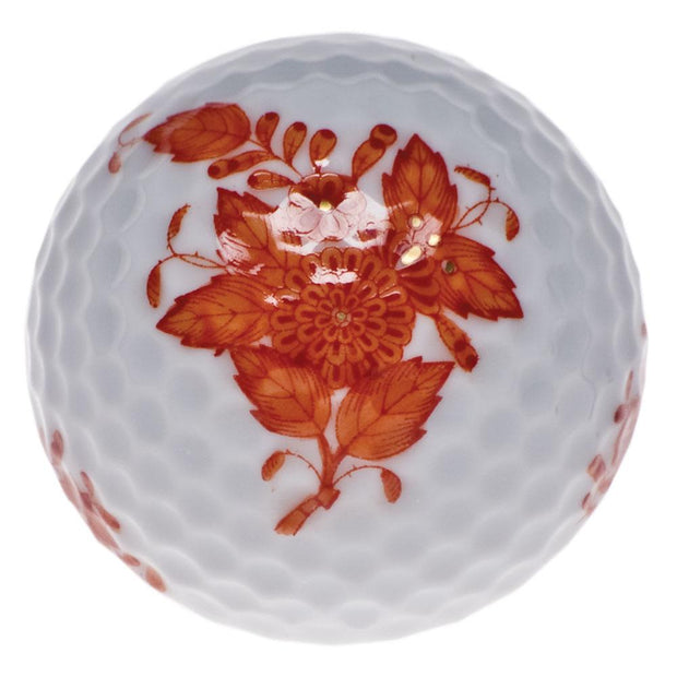 Herend Golf Ball Figurines Herend Chinese Bouquet Rust 