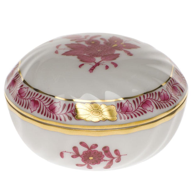 Herend Ring Box Figurines Herend Chinese Bouquet Raspberry 