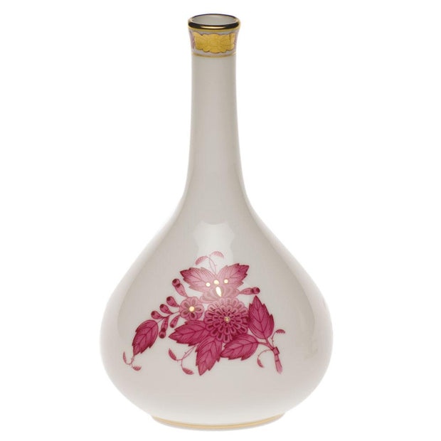 Herend Medium Bud Vase Figurines Herend Chinese Bouquet Raspberry 