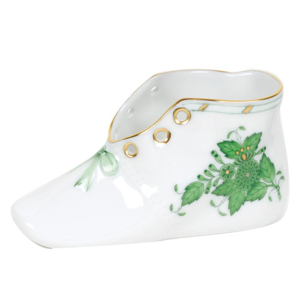 Herend Baby Shoe Figurines Herend Chinese Bouquet Green 