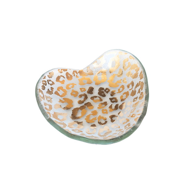 Annieglass Heart Bowl - Cheetah Dinnerware Annieglass 