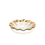 Annieglass Ruffle Bowl - 7" Dinnerware Annieglass Gold 